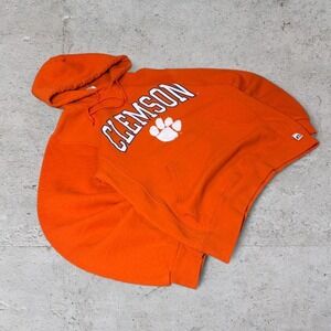 Mens vintage Orange Russel Athletic Heavyweight cotton Clemson University
